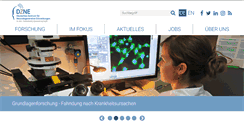 Desktop Screenshot of dzne.de